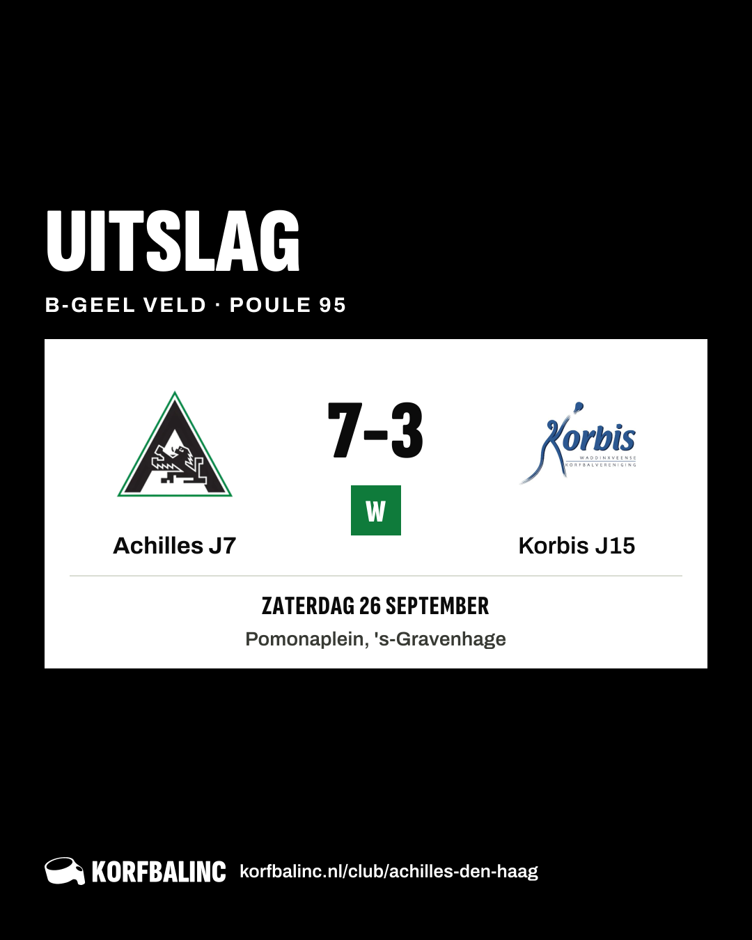 Achilles J7 - Korbis J15
