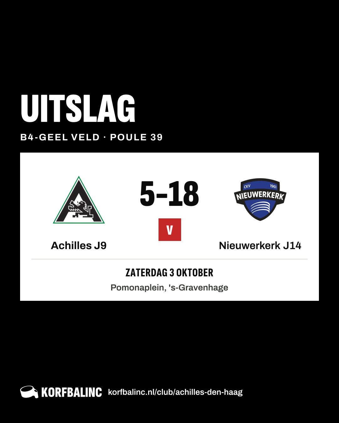 Achilles J9 - Nieuwerkerk J14