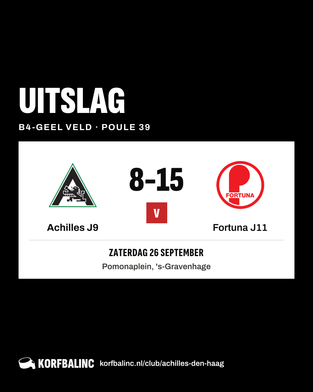 Achilles J9 - Fortuna J11