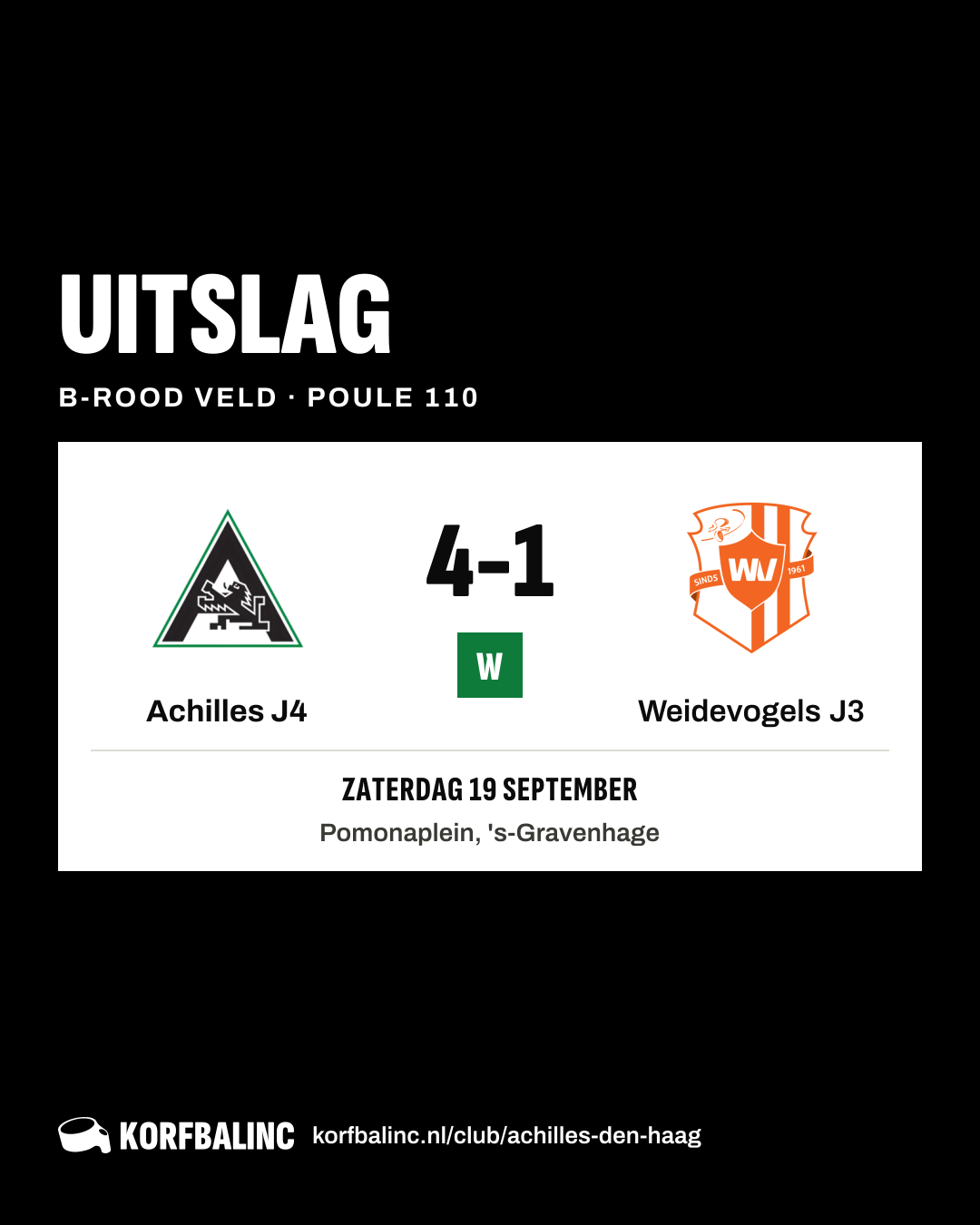 Achilles J4 - Weidevogels J3