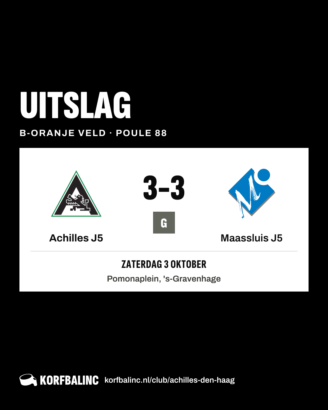 Achilles J5 - Maassluis J5