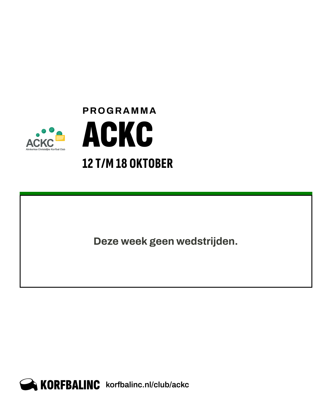 Uitslagen ACKC