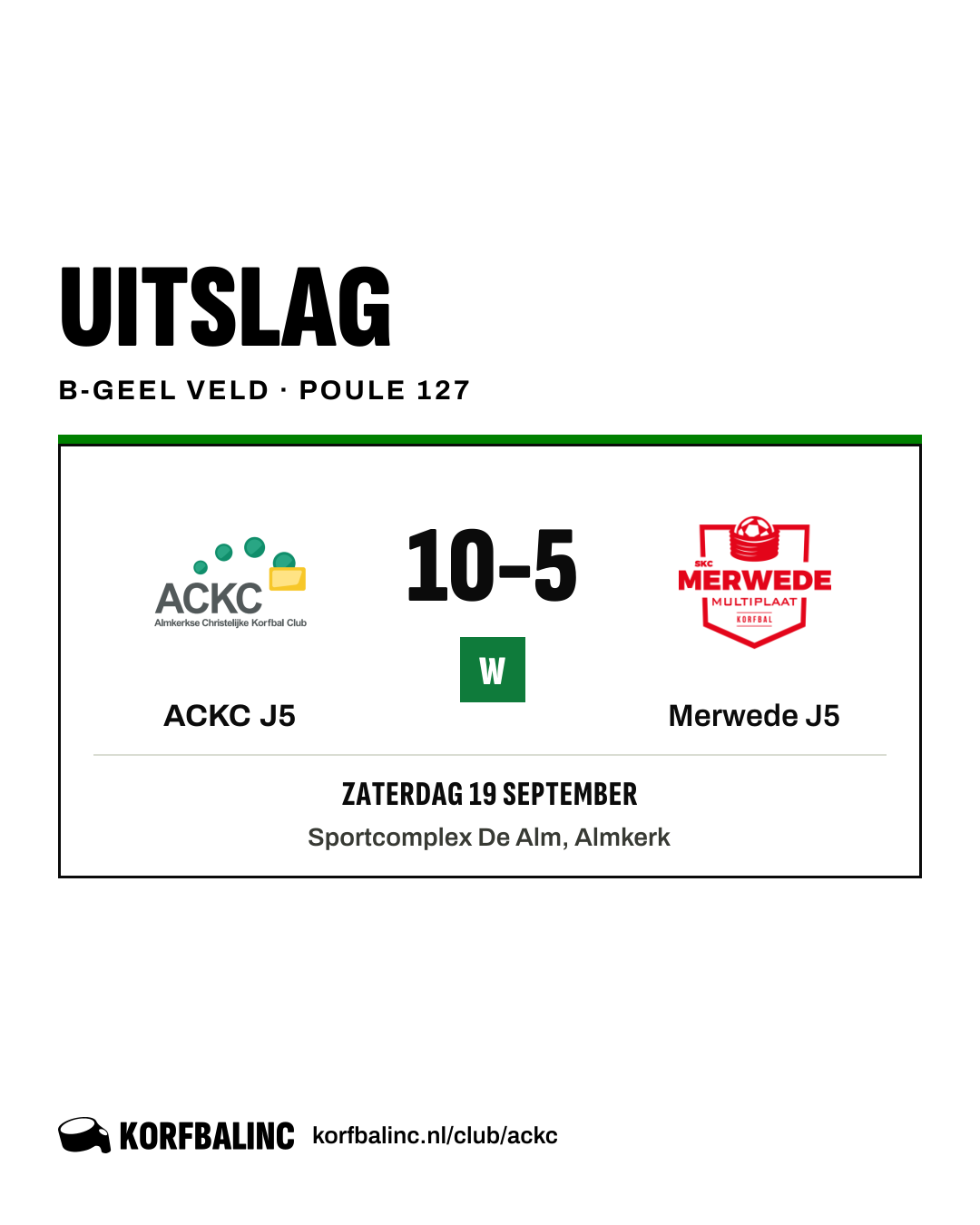 ACKC J5 - Merwede J5
