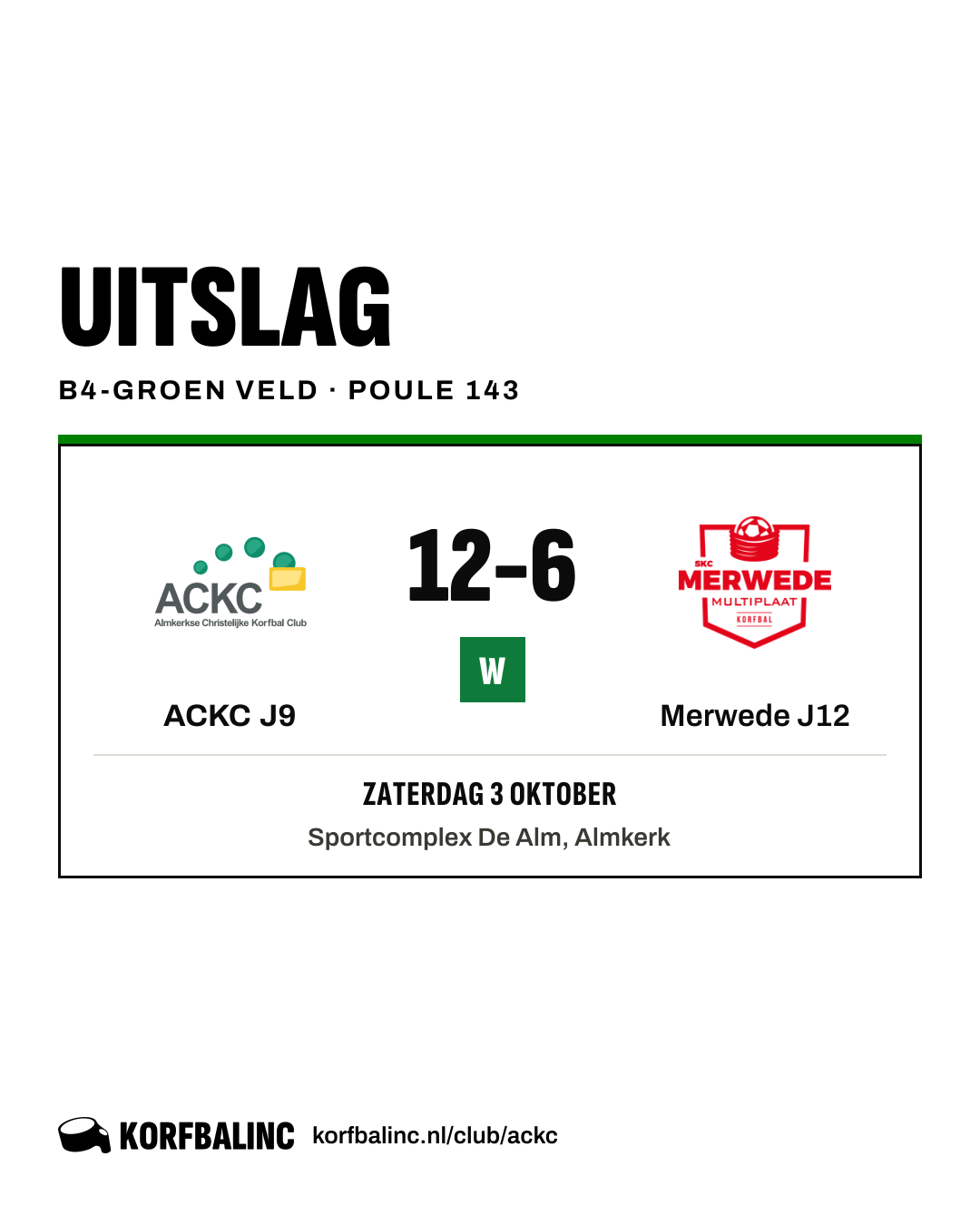ACKC J9 - Merwede J12