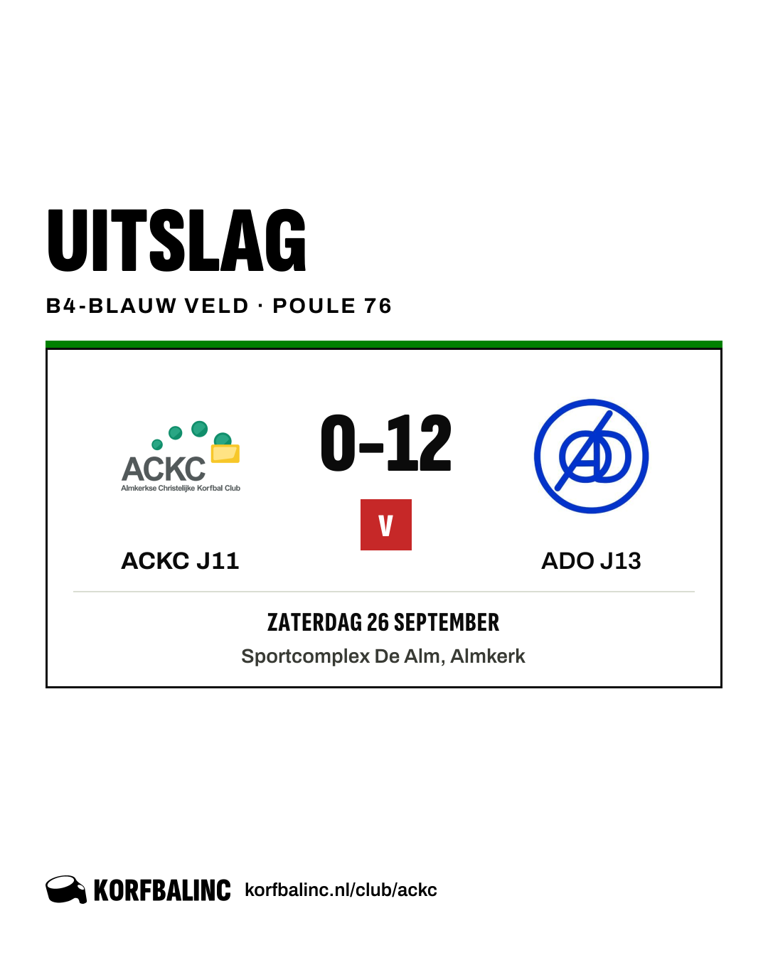 ACKC J11 - ADO J13