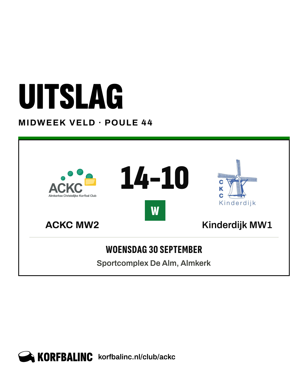 ACKC MW2 - Kinderdijk MW1