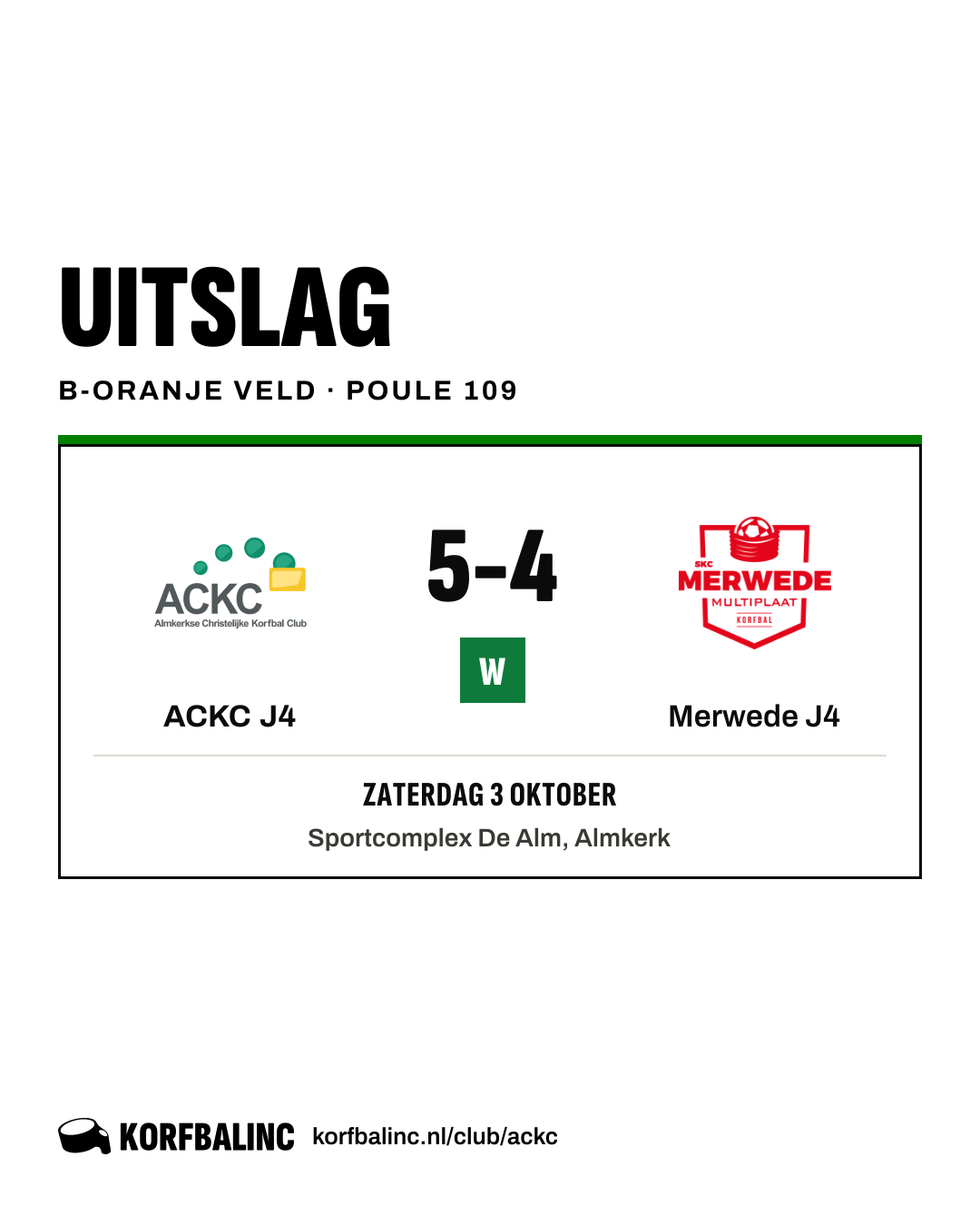 ACKC J4 - Merwede J4