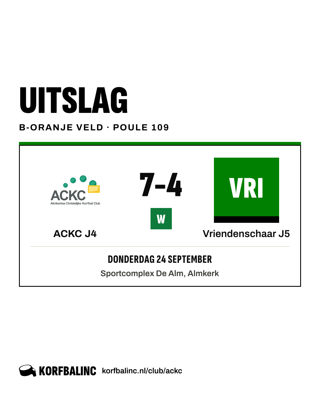 ACKC J4 - Vriendenschaar J5