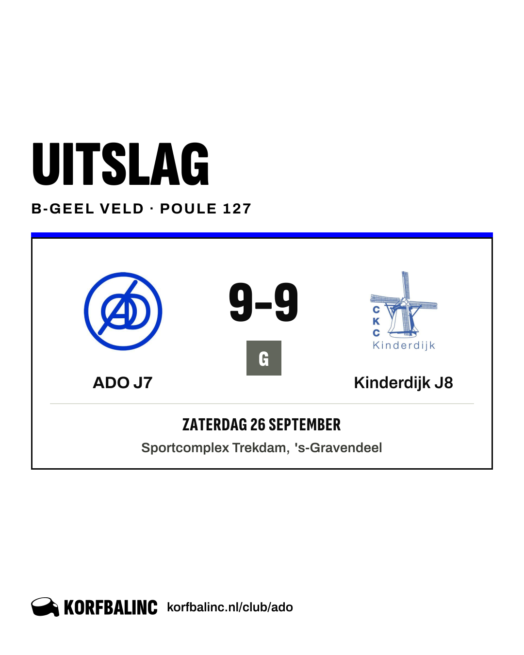 ADO J7 - Kinderdijk J8