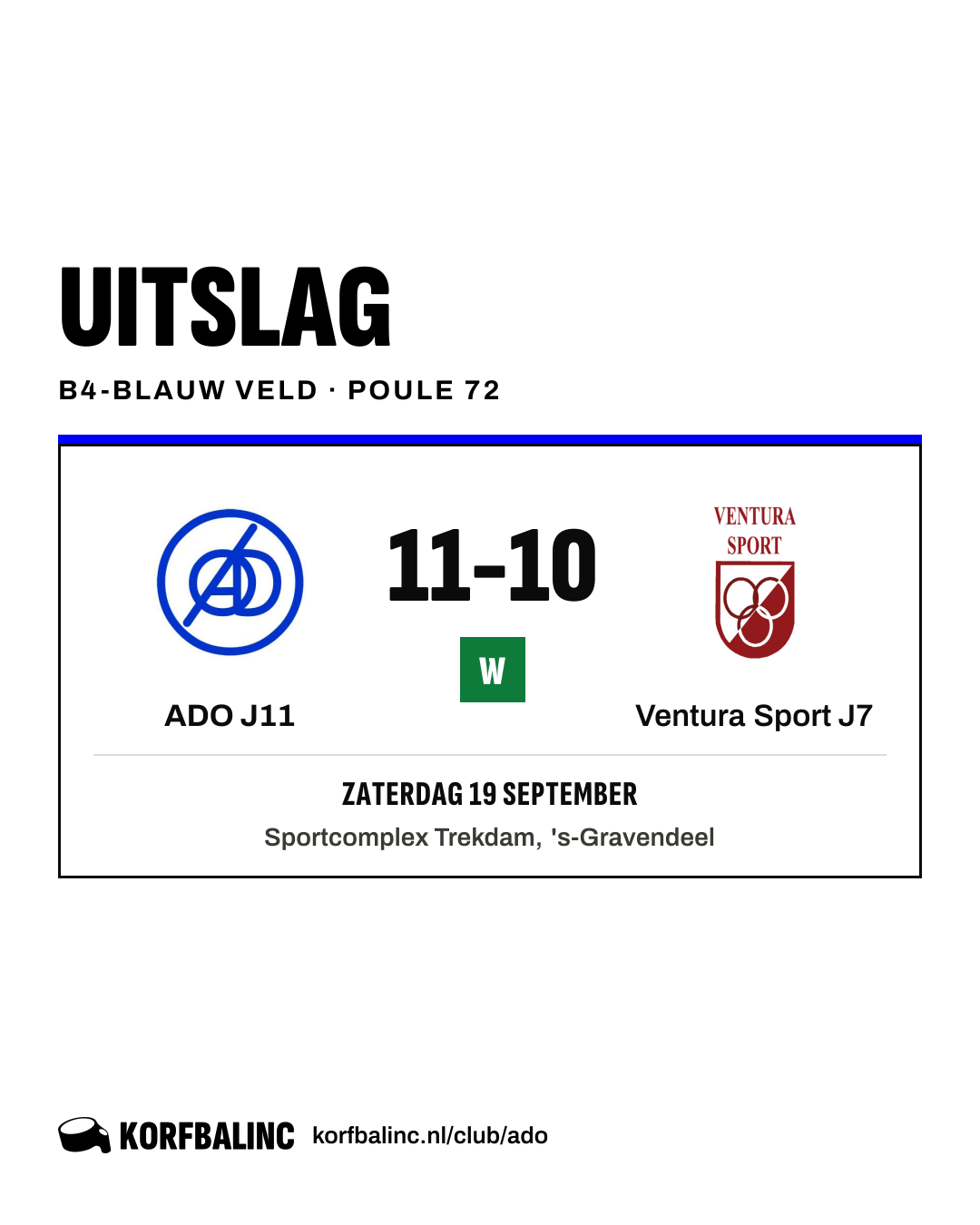 ADO J11 - Ventura Sport J7