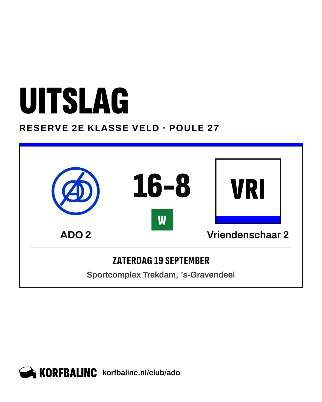ADO 2 - Vriendenschaar 2