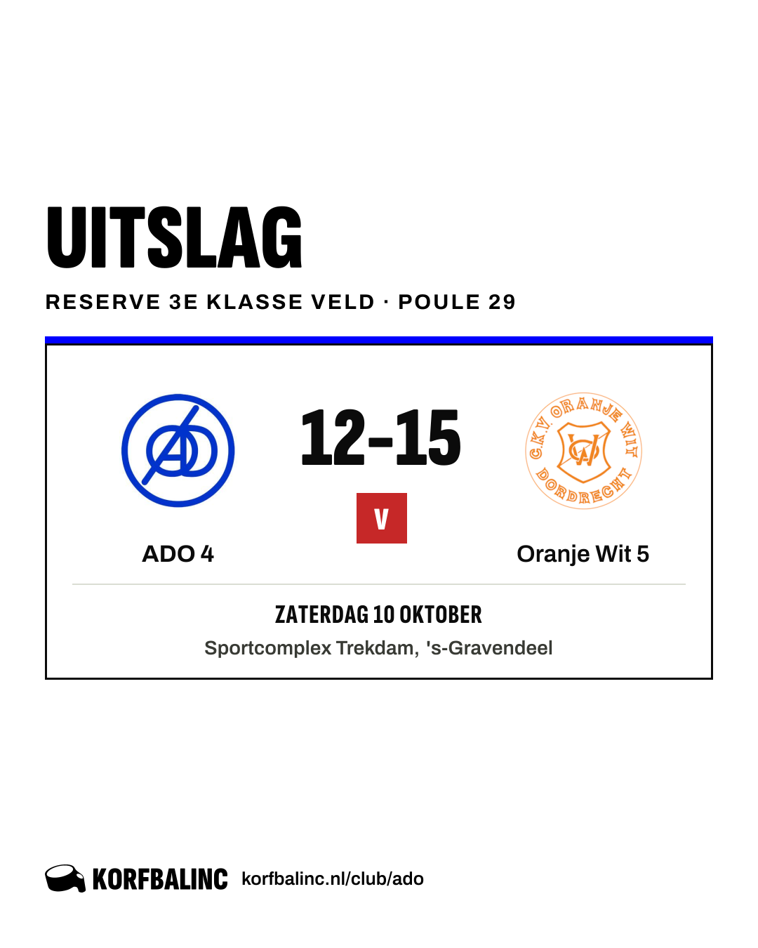 ADO 4 - Oranje Wit 5