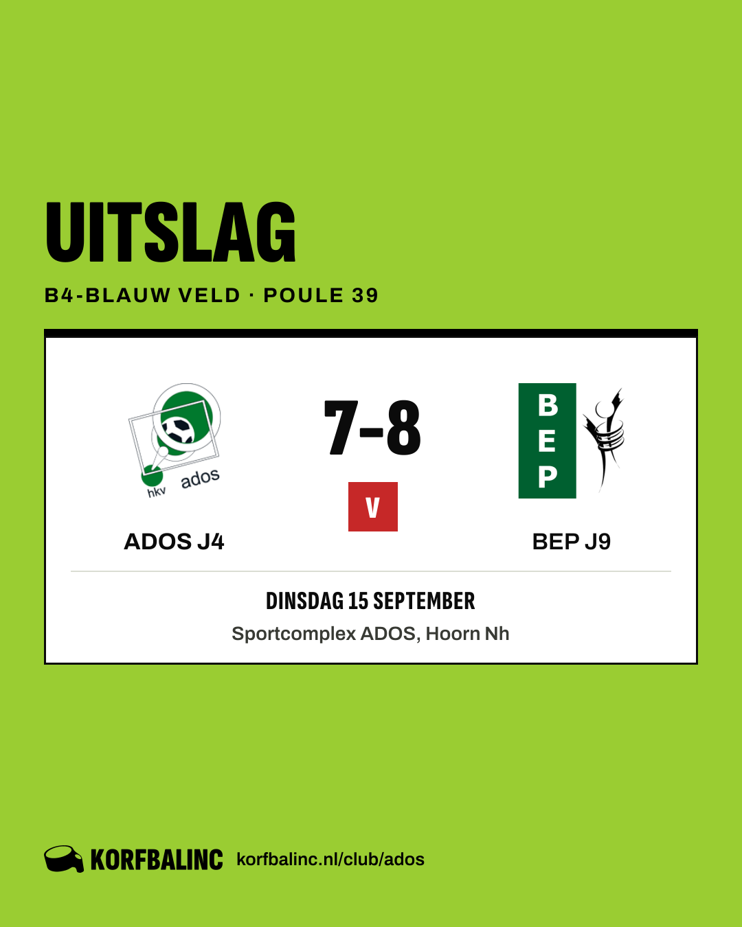 ADOS J4 - BEP J9