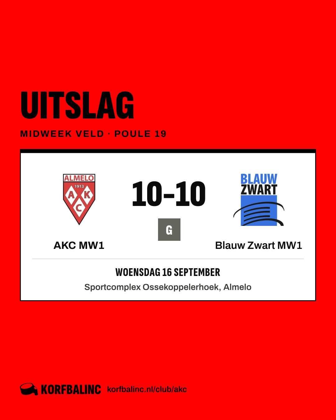 AKC MW1 - Blauw Zwart MW1