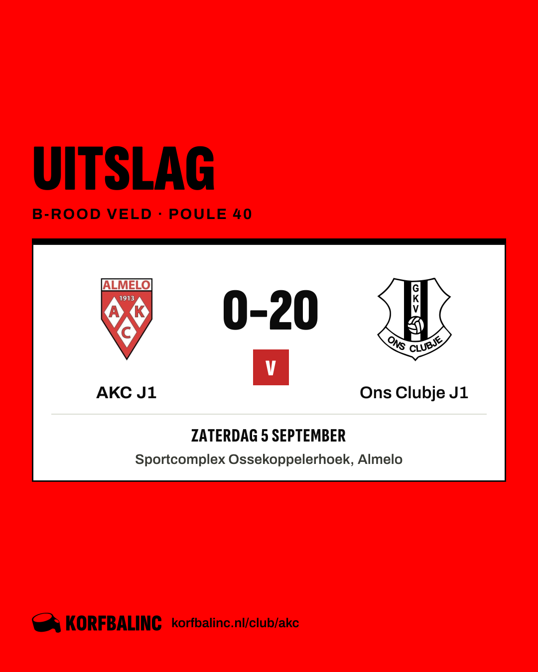 AKC J1 - Ons Clubje J1