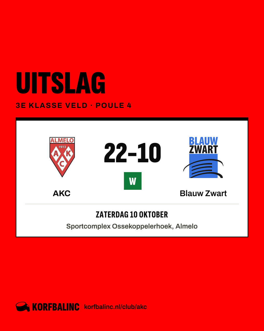 AKC - Blauw Zwart