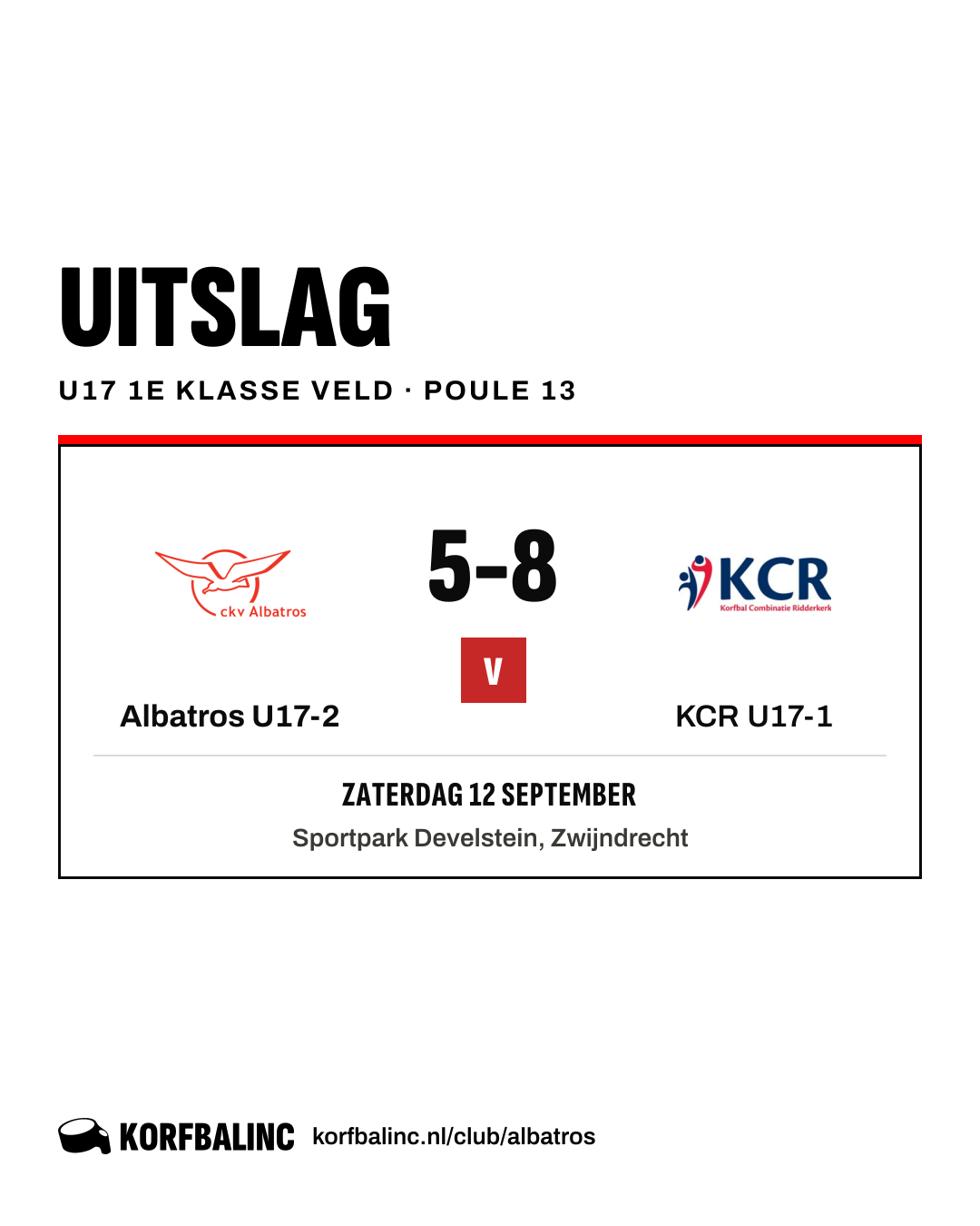 Albatros U17-2 - KCR U17-1