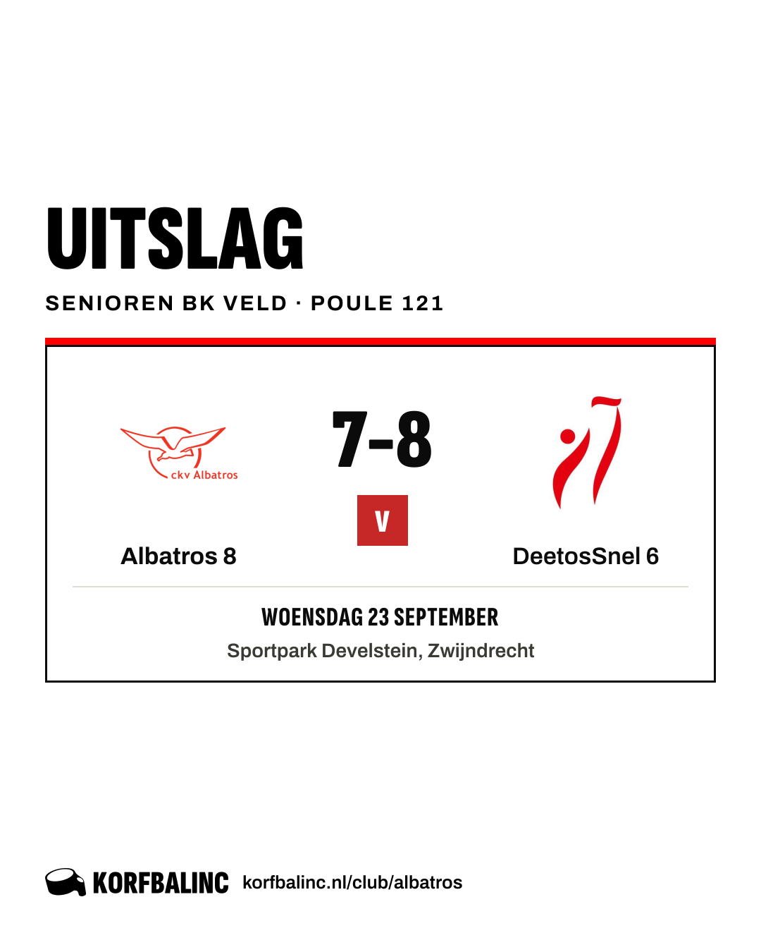 Albatros 8 - DeetosSnel 6