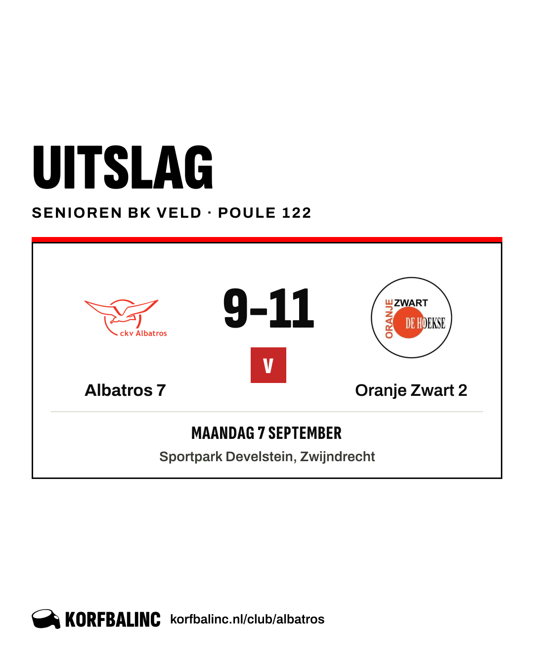 Albatros 7 - Oranje Zwart 2