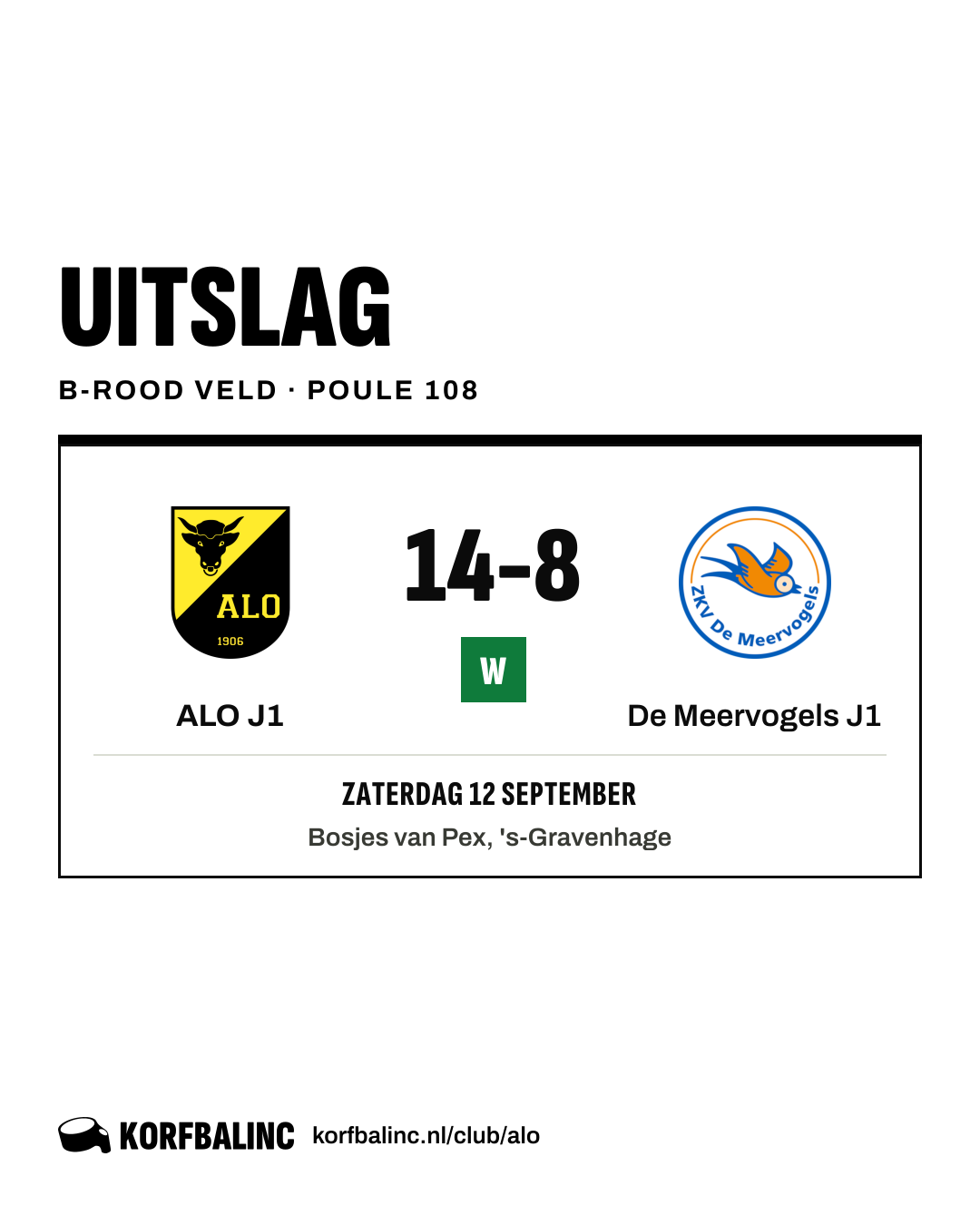 ALO J1 - De Meervogels J1