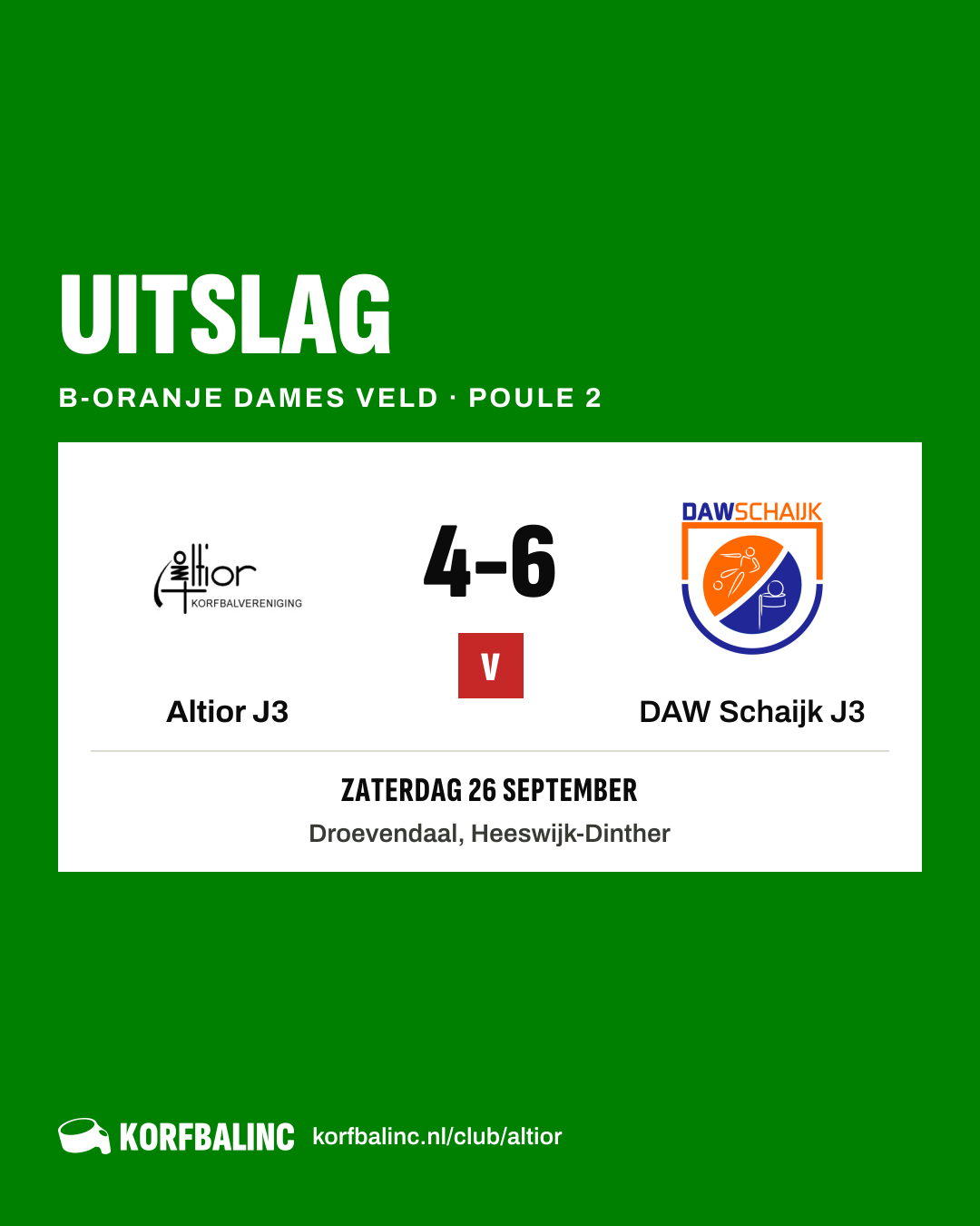 Altior J3 - DAW Schaijk J3