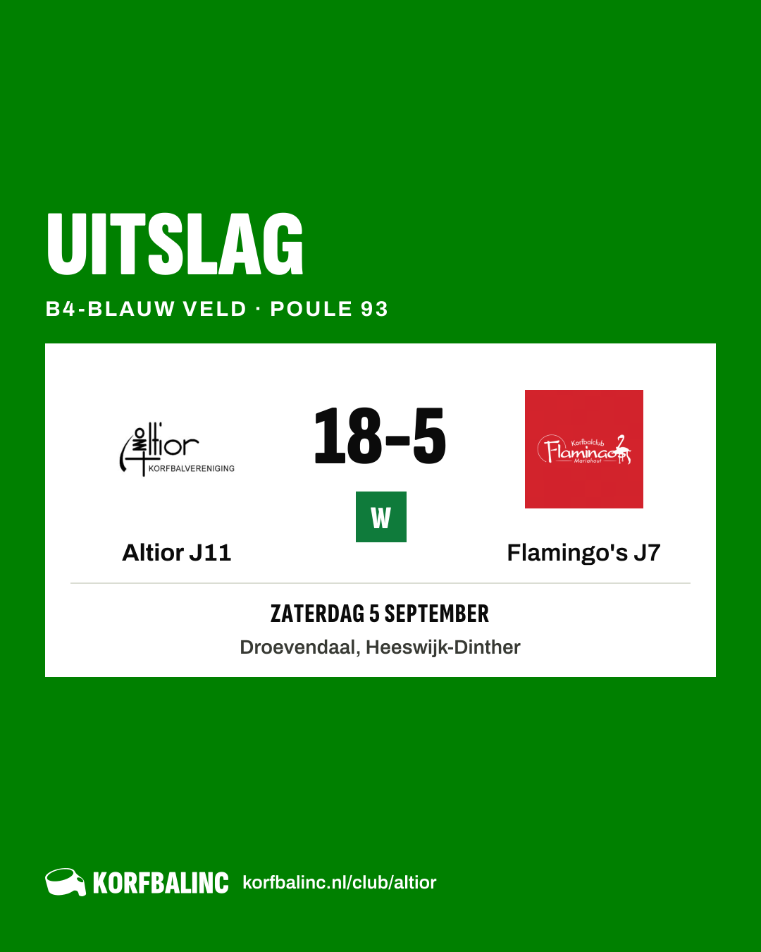 Altior J11 - Flamingo's J7