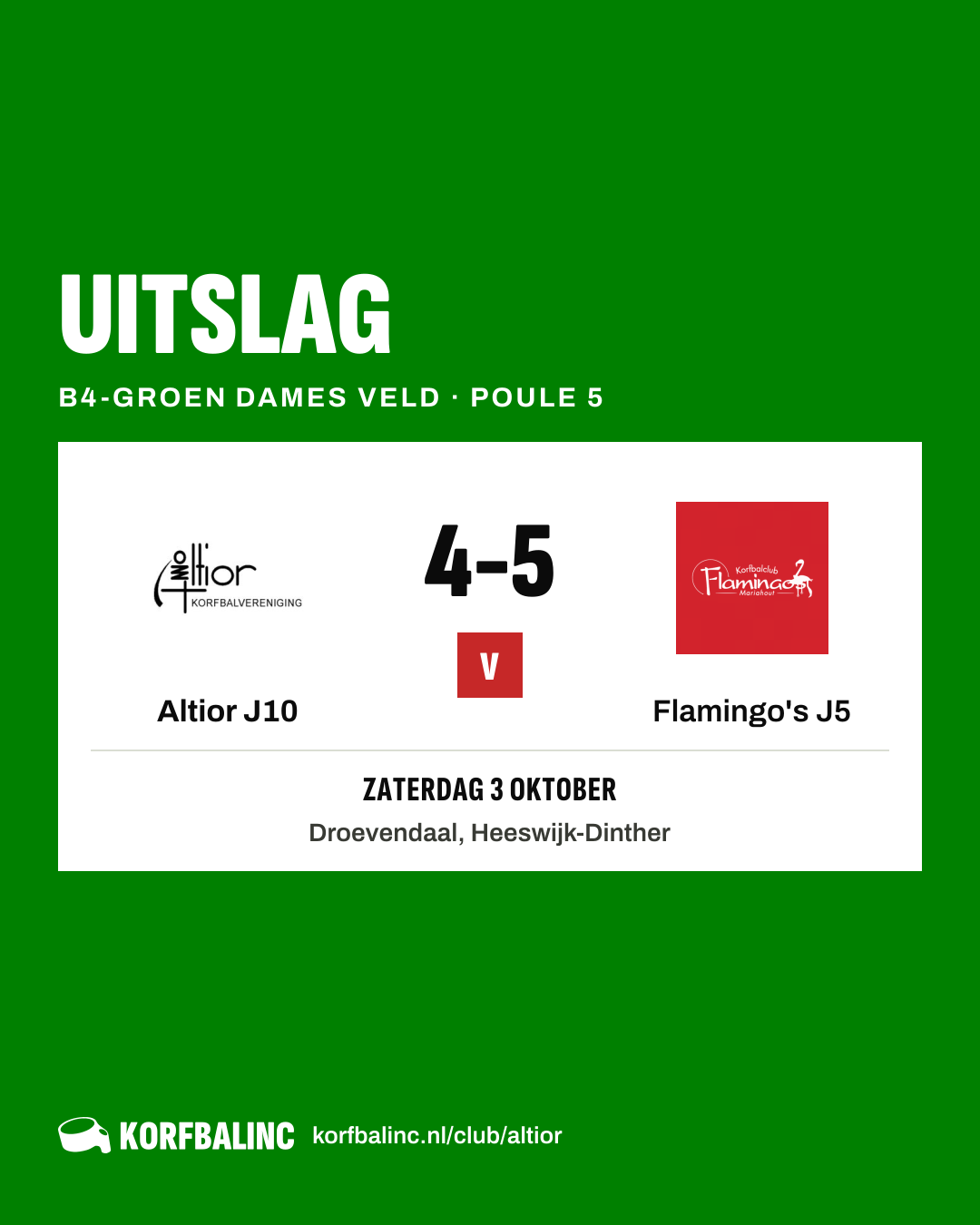 Altior J10 - Flamingo's J5
