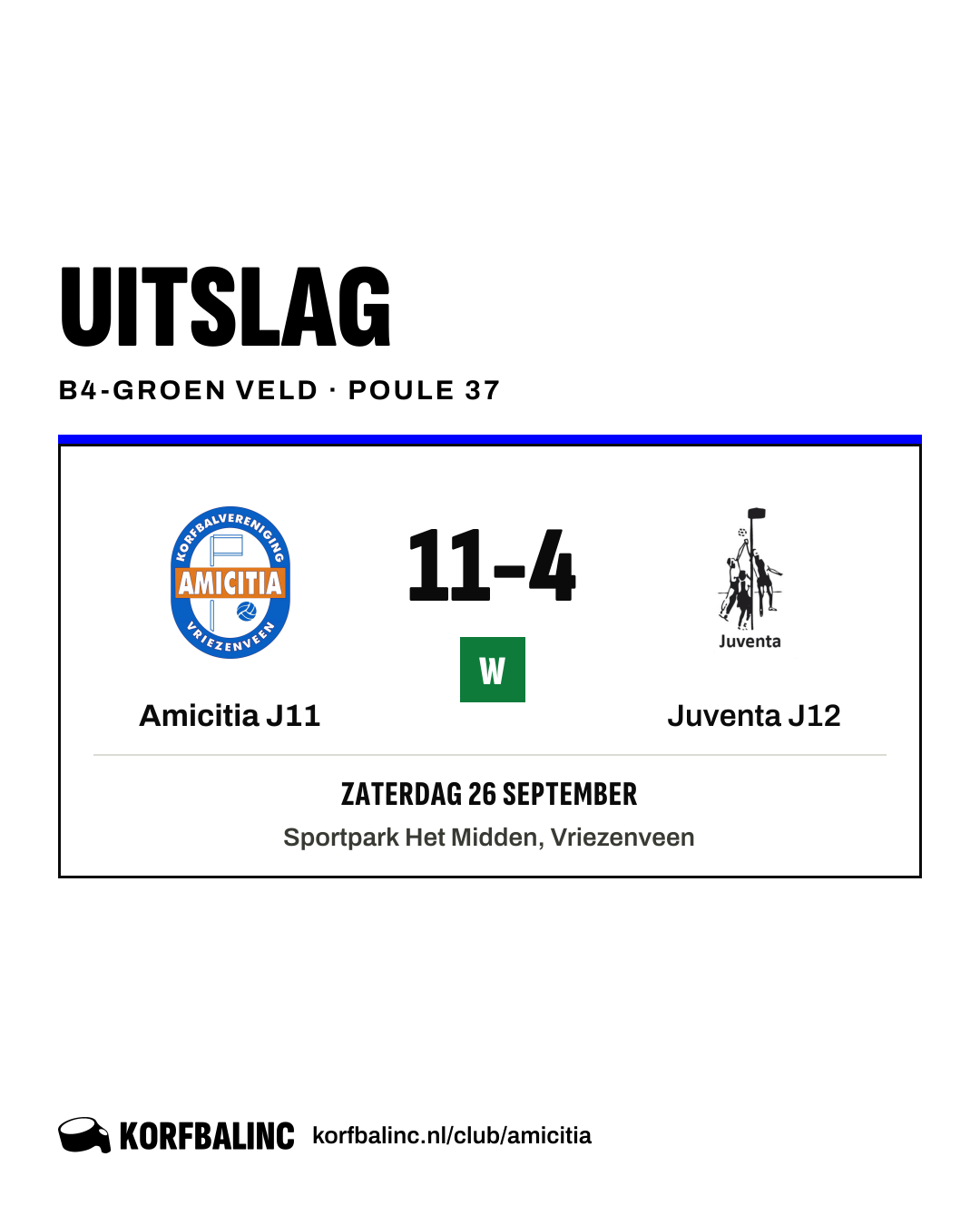 Amicitia J11 - Juventa J12