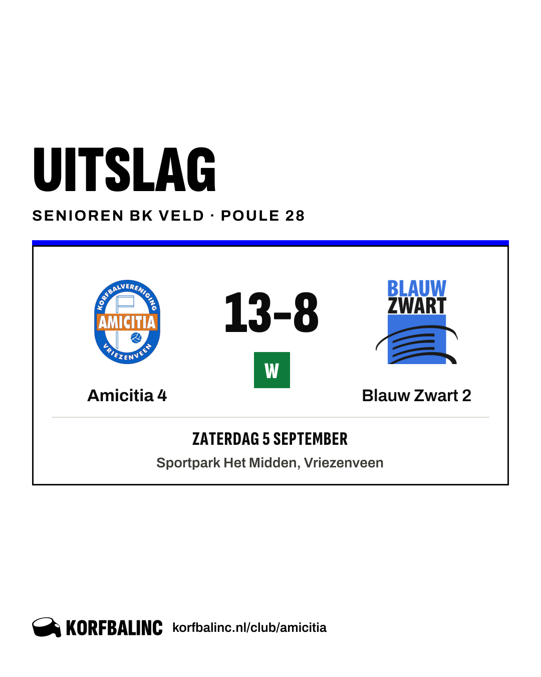 Amicitia 4 - Blauw Zwart 2