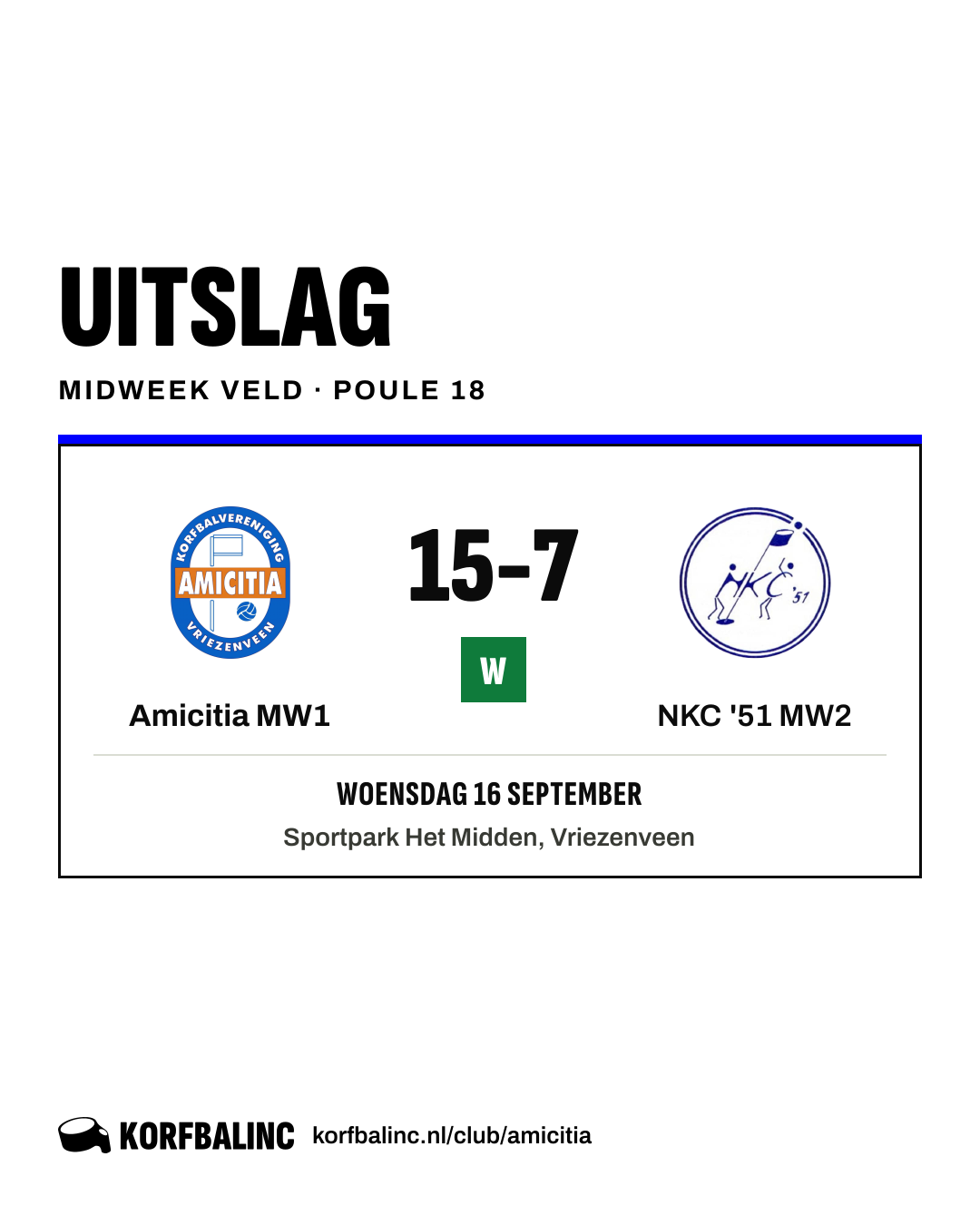 Amicitia MW1 - NKC '51 MW2