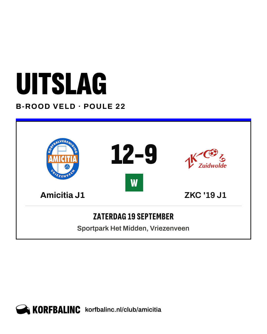 Amicitia J1 - ZKC '19 J1