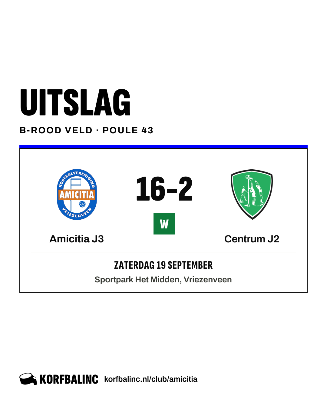 Amicitia J3 - Centrum J2