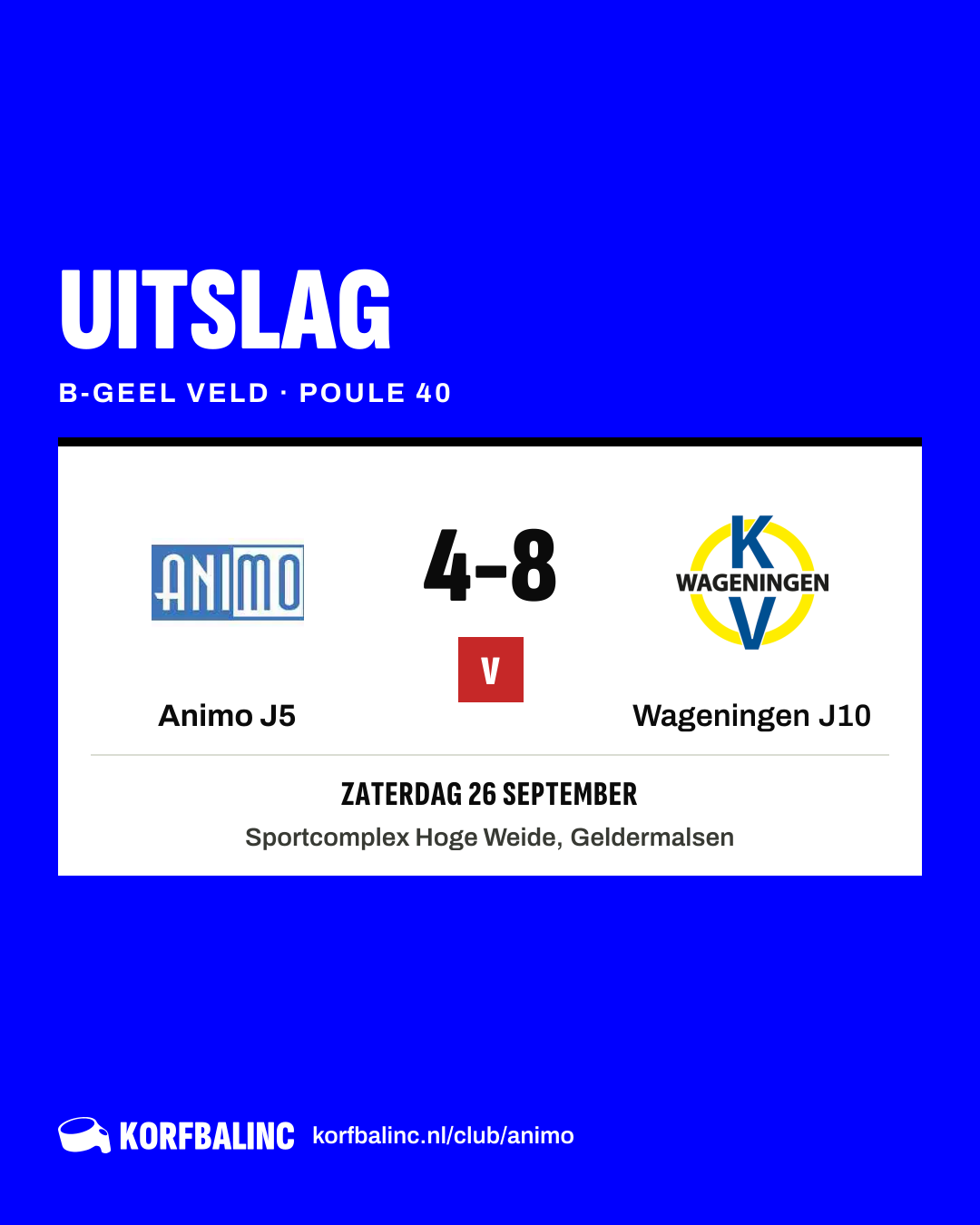 Animo J5 - Wageningen J10