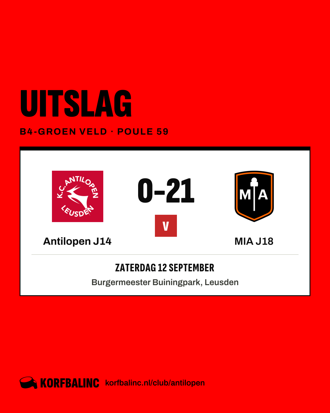 Antilopen J14 - MIA J18