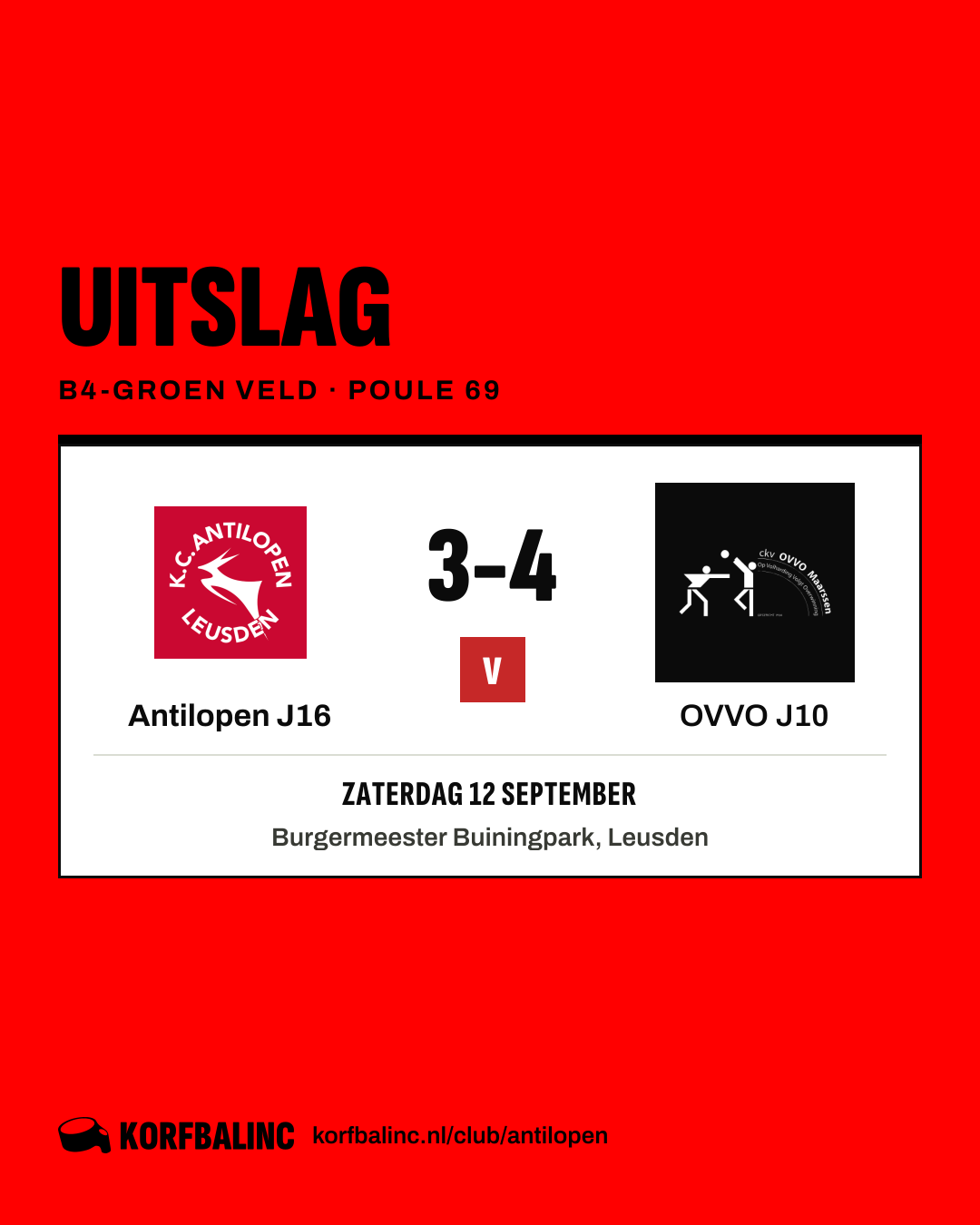 Antilopen J16 - OVVO J10