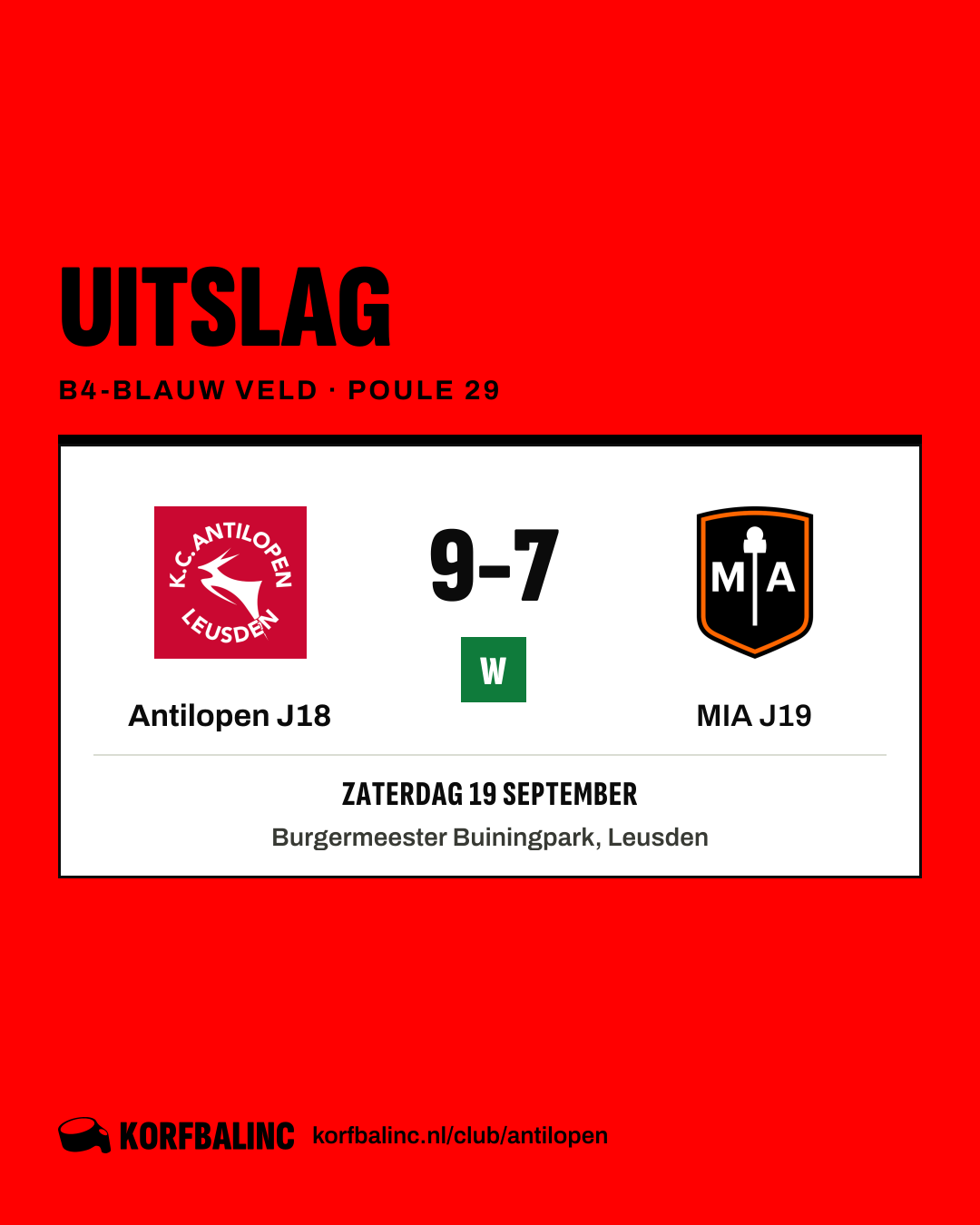 Antilopen J18 - MIA J19