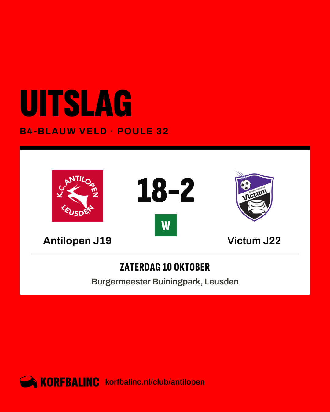 Antilopen J19 - Victum J22