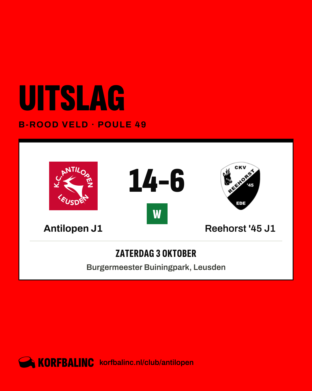 Antilopen J1 - Reehorst '45 J1