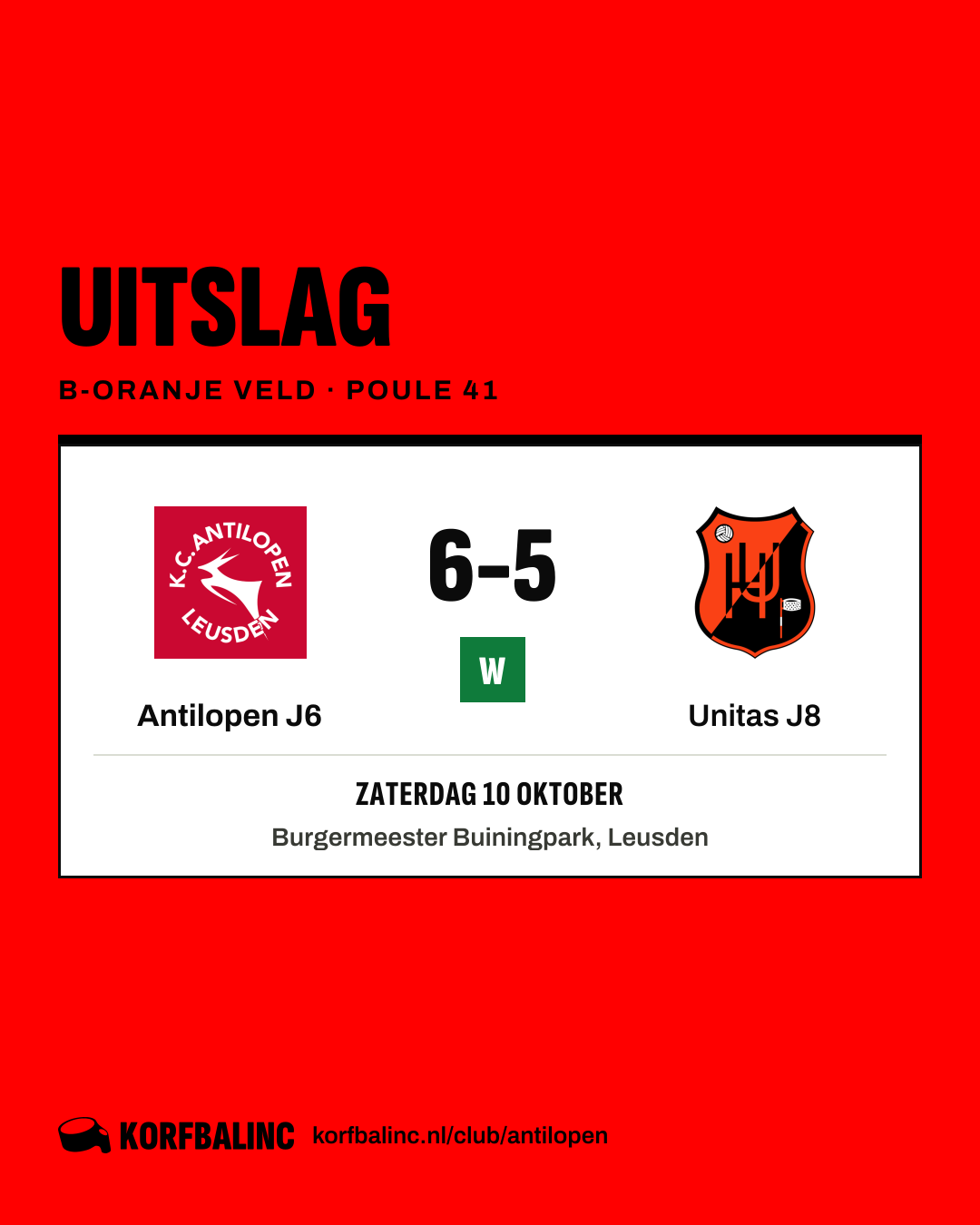Antilopen J6 - Unitas J8
