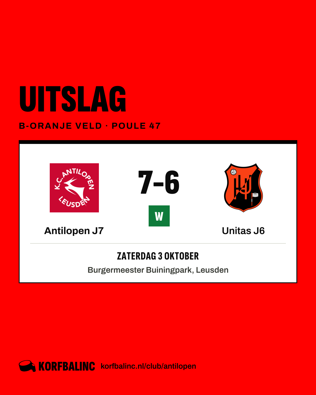 Antilopen J7 - Unitas J6