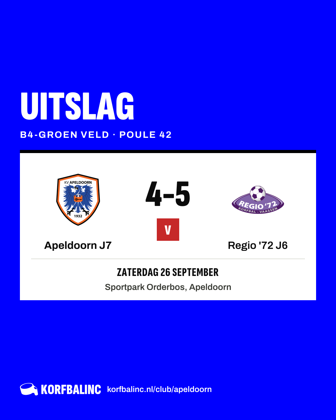 Apeldoorn J7 - Regio '72 J6