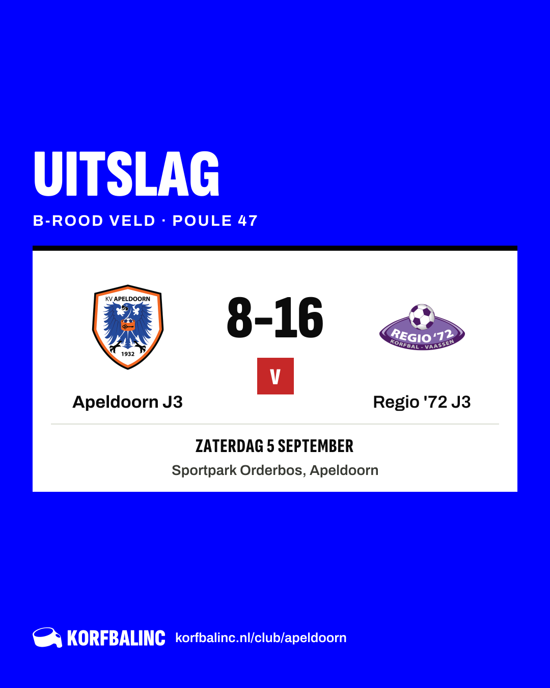 Apeldoorn J3 - Regio '72 J3