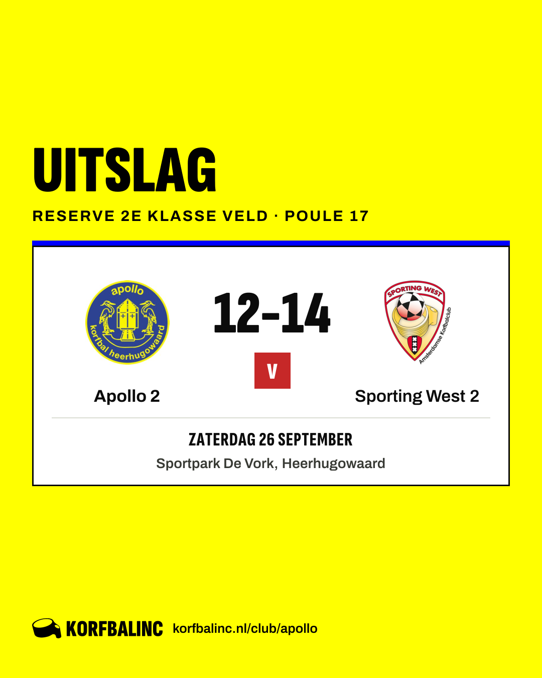 Apollo 2 - Sporting West 2