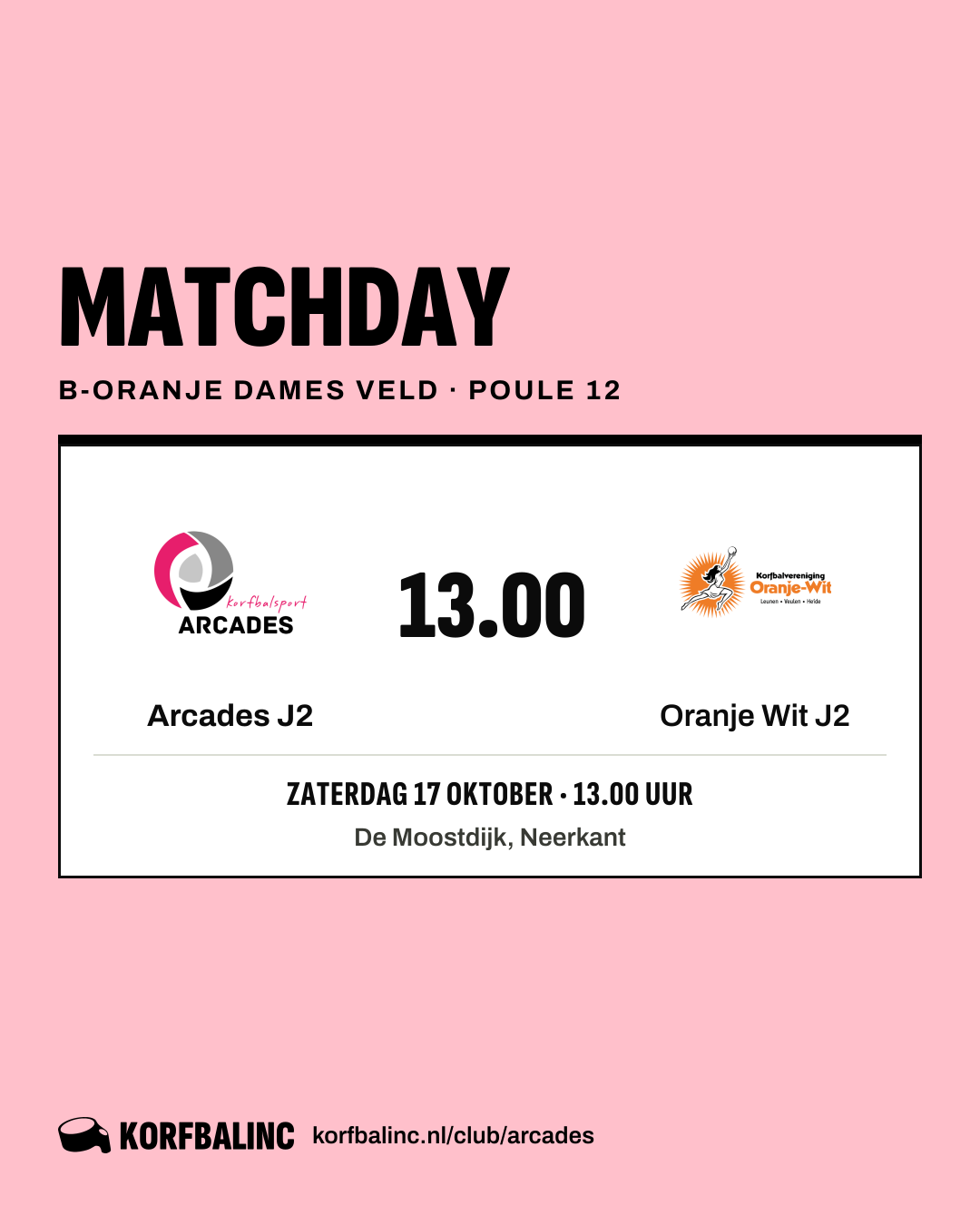 Arcades J2 - Oranje Wit J2