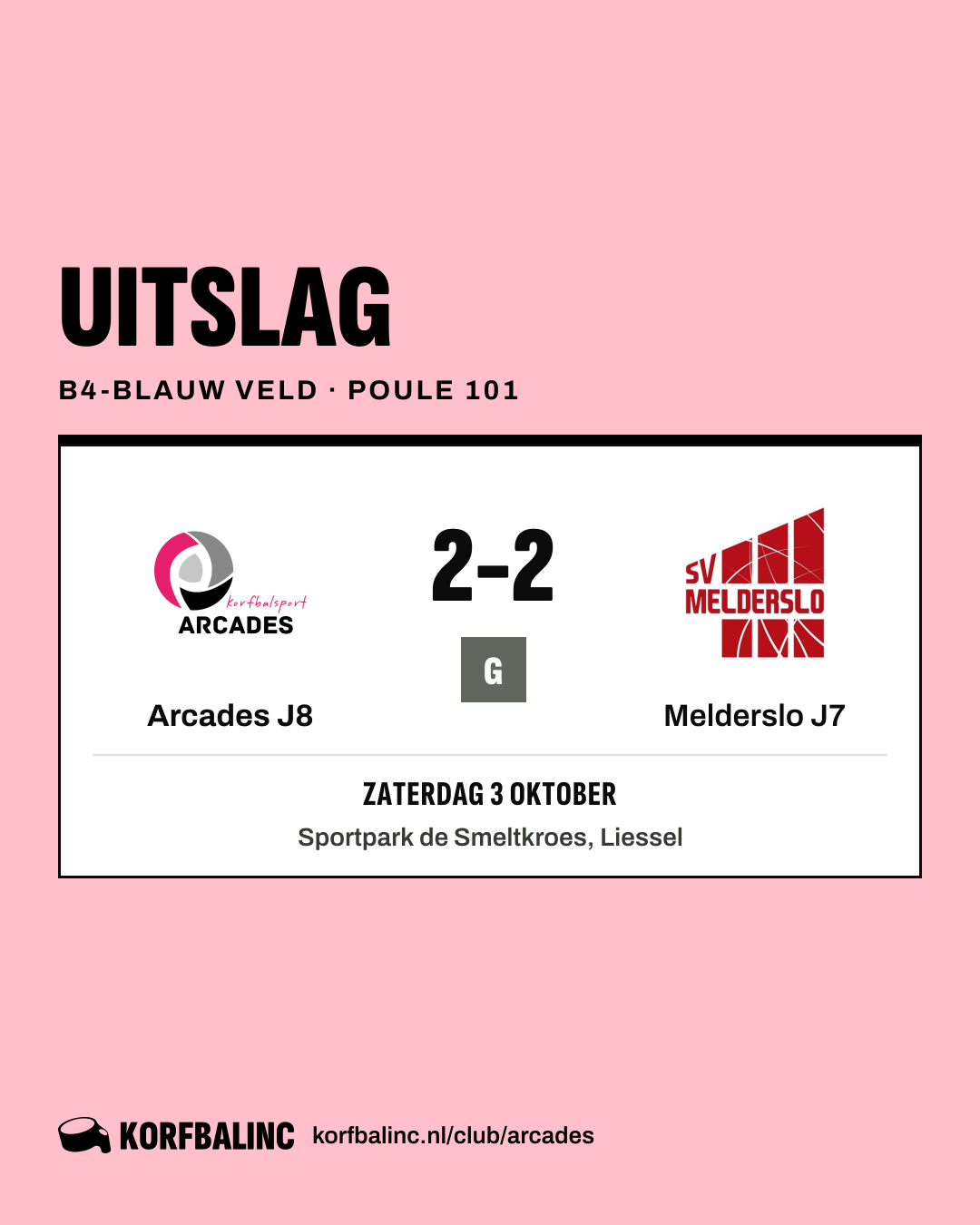 Arcades J8 - Melderslo J7