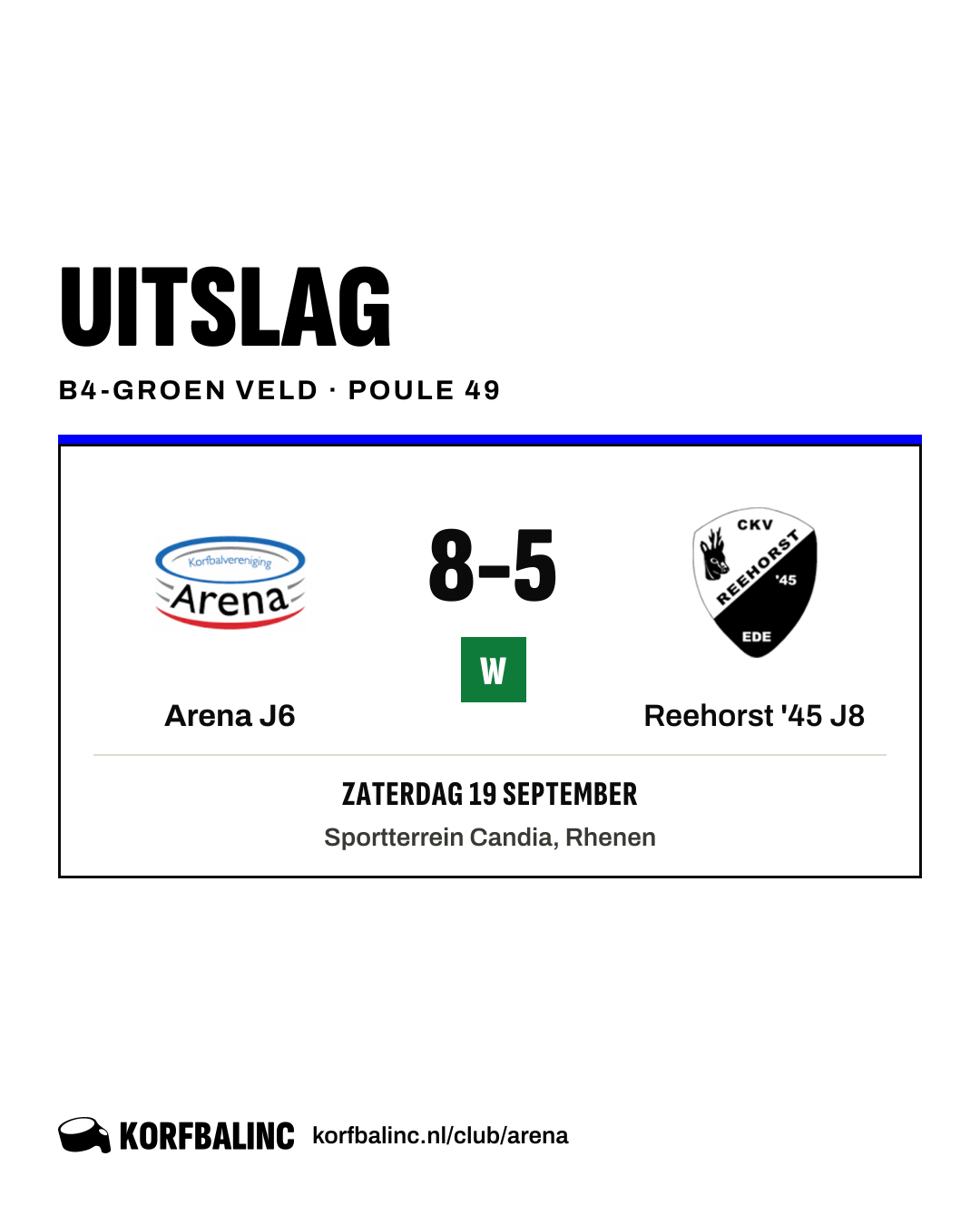 Arena J6 - Reehorst '45 J8