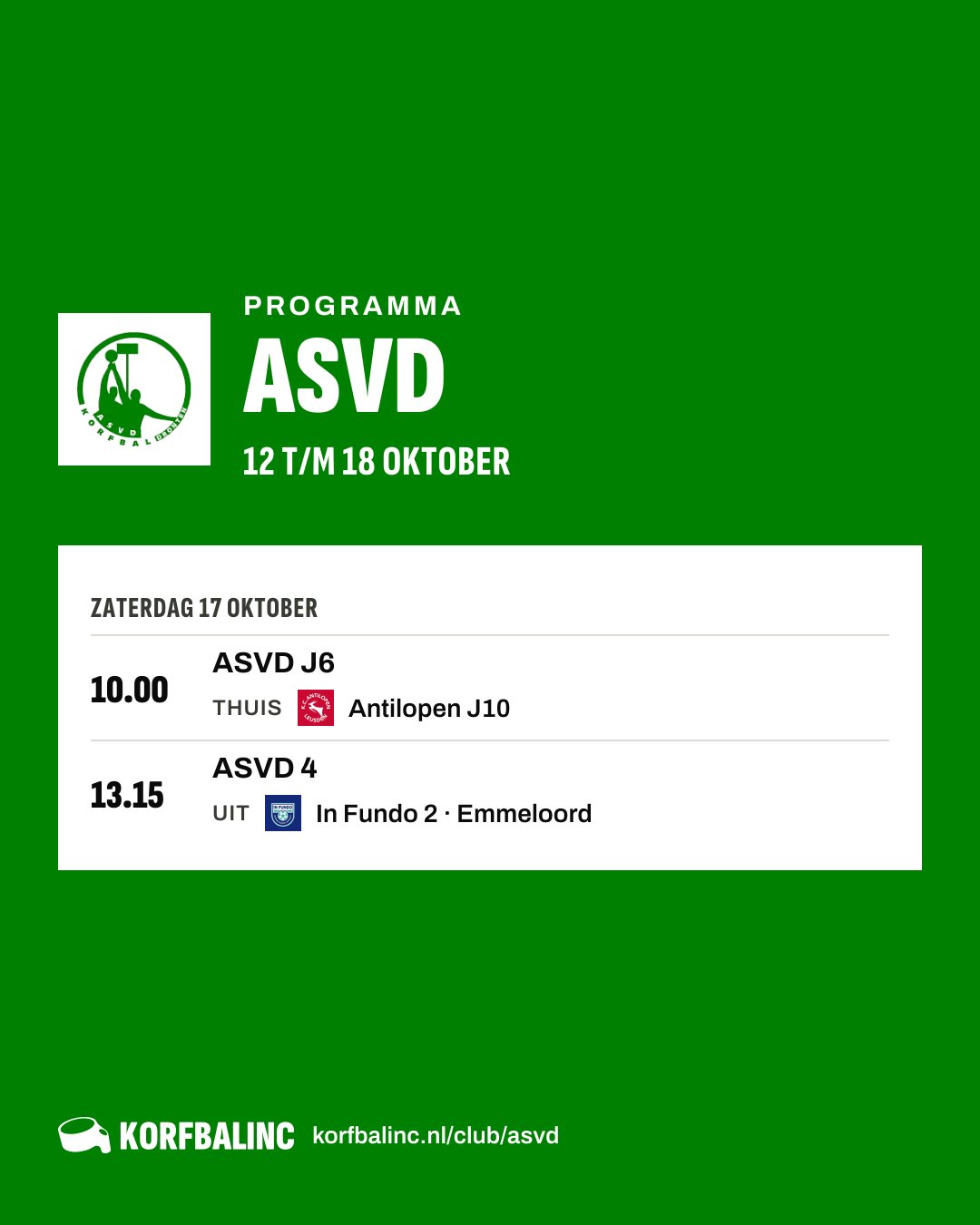 Uitslagen ASVD