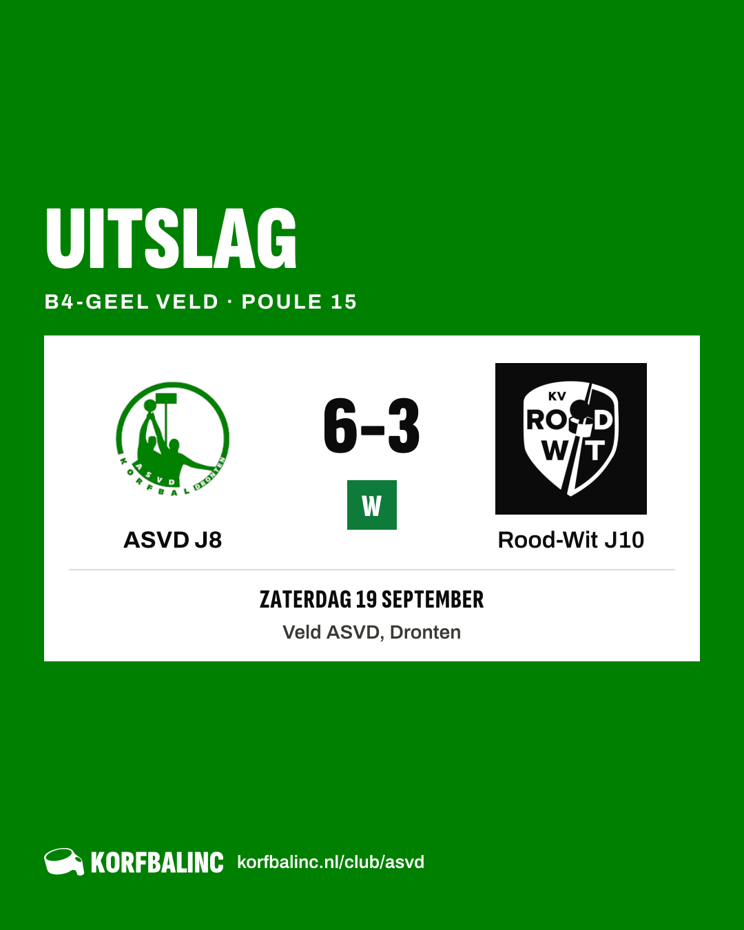 ASVD J8 - Rood-Wit J10
