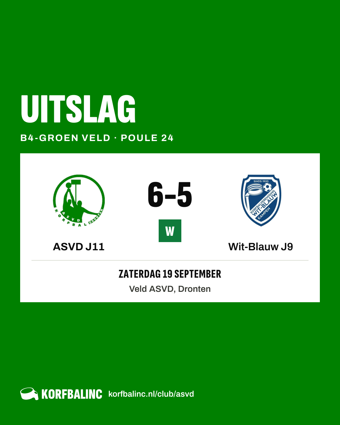 ASVD J11 - Wit-Blauw J9