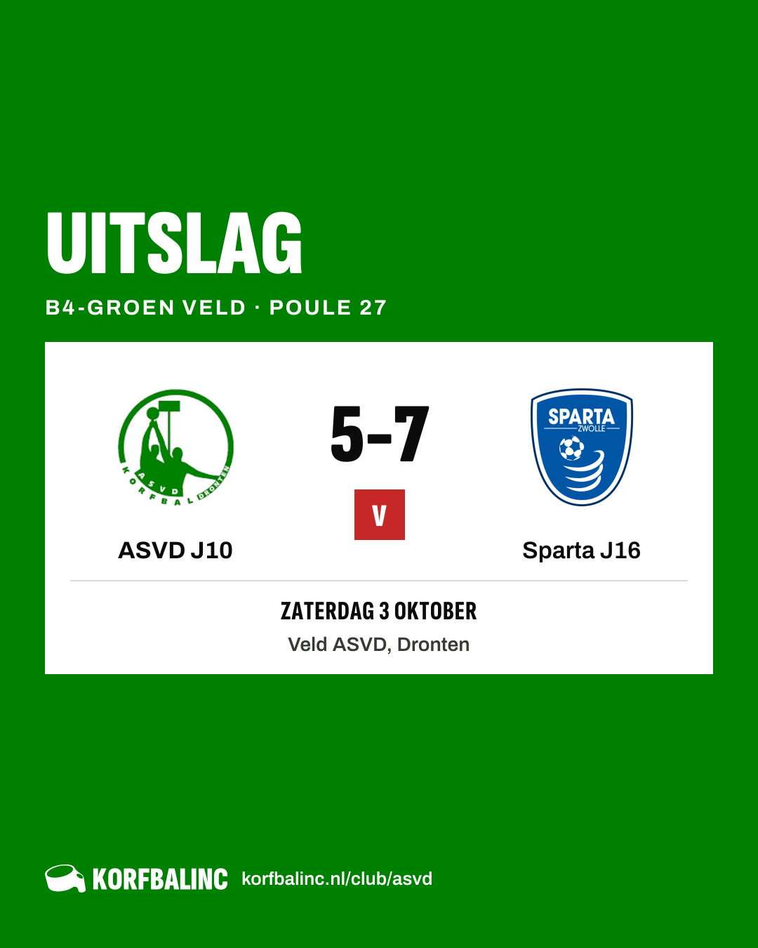 ASVD J10 - Sparta J16